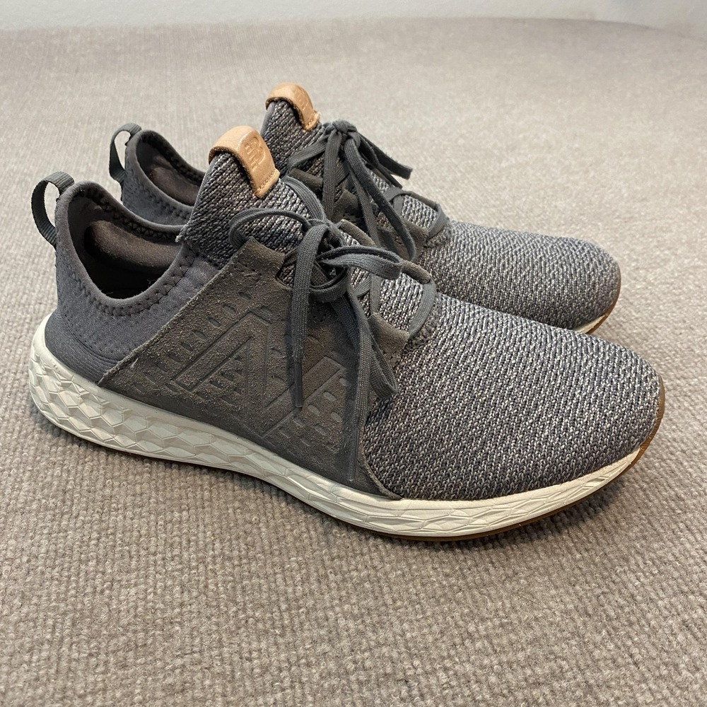 New Balance Fresh Foam Cruz Shoes Mens Size 12 Gray Knit Running Sneakers MCRUZ